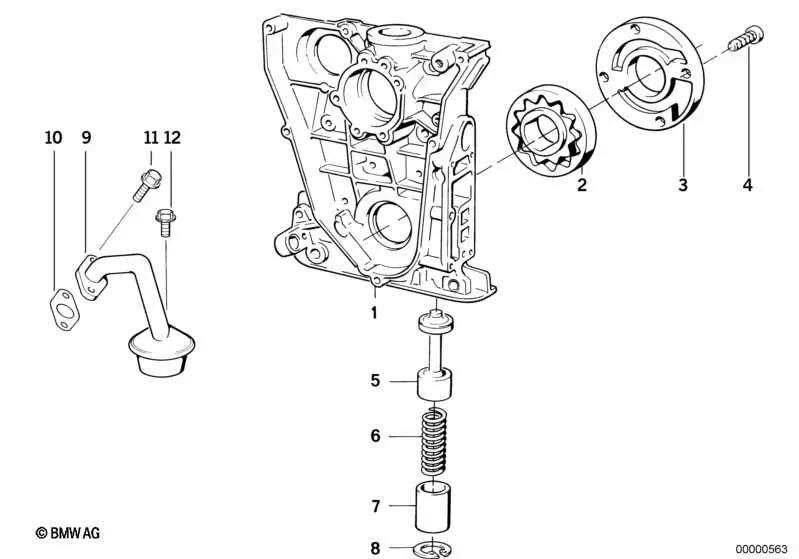 ISA-Tornillo M6X14 para BMW Serie 3 E30, E36, E46, Serie 5 E34, Motorrad K44 (OEM 07129903401). Original BMW