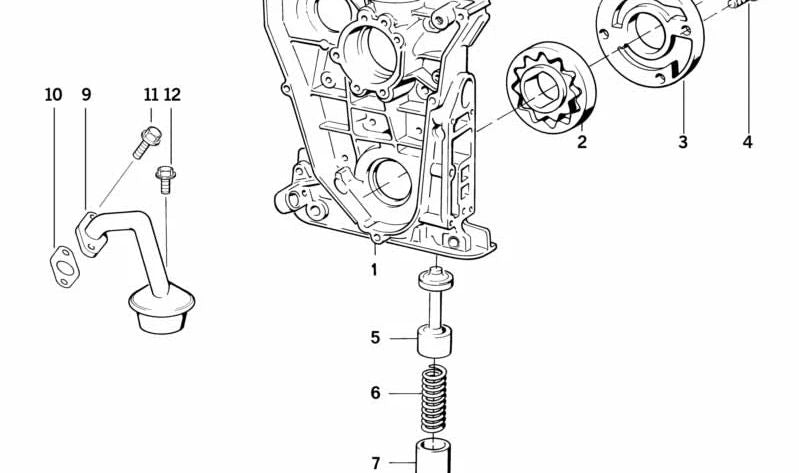 Conducto de admisión OEM 11411727936 para BMW (Modelos compatibles: E36). Original BMW.