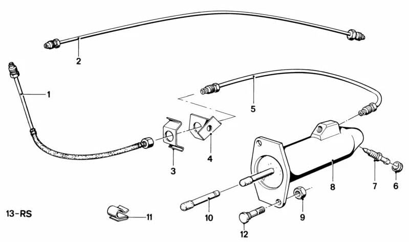 Pieza de Presión para BMW Serie 3 E21, E30, Serie 5 E12, E28, E34, Serie 6 E24, Serie 7 E23, E32 (OEM 21521116359). Original BMW