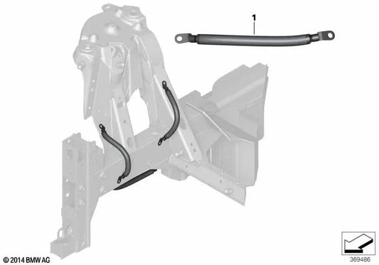 Cable de masa de repuesto para BMW I01 (OEM 61119348755). Original BMW