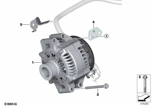 Sechskantschraube für BMW E82, F20, F21, F22, F23, F87, E90N, F30, F31, F34, F35, F80, F32, F33, F36, F82, F83, F07N, F10, F18, F06, F12, F13, F01, F02, E84, F25, F26, F15, E71, F16 (OEM 07119908002). Original BMW