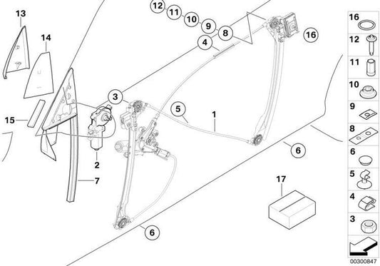 Alzacristales Elevalunas Delantero Sin Motor Para Bmw Serie 3 E46 Cabrio O Coupe. Original Recambios