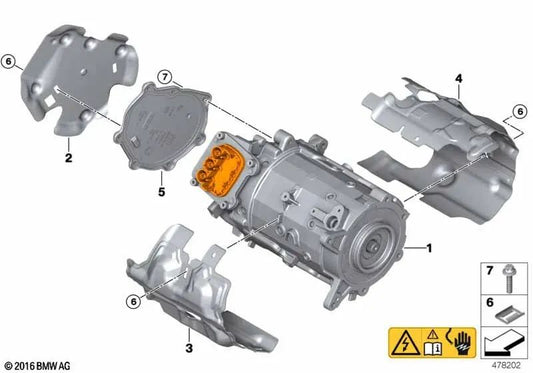 Cápsula acústica delantera para BMW Serie 2 F45, F45N, X1 F48N, F49, F49N, X2 F39 (OEM 17738650091). Original BMW.