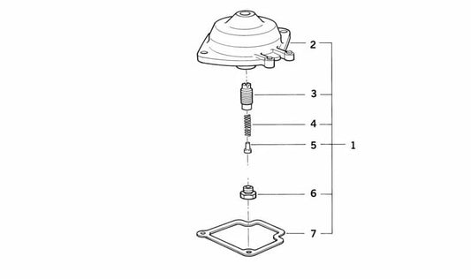 OEM high jet 13111338745 for BMW (Compatible models: E30, E21, E28, E12, E24, E23). Genuine BMW.