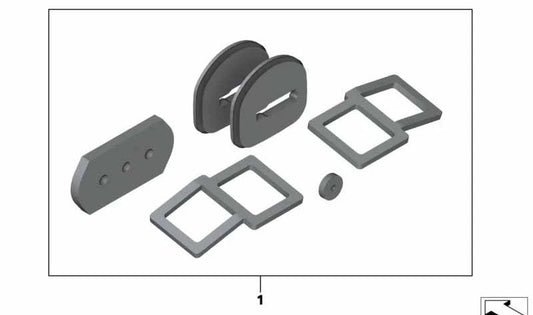 Juego de Juntas para BMW Serie 5 F07, F10, F11, F18, Serie 6 F06, F12, F13, Serie 7 F01, F02, F04 (OEM 71602151968). Original BMW