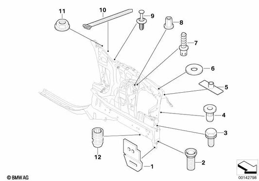 Inserto de rosca Heli-Coil para BMW Serie 5 E60, E60N, E61, E61N, Serie 6 E63, E63N, E64, E64N (OEM 07146958585). Original BMW.