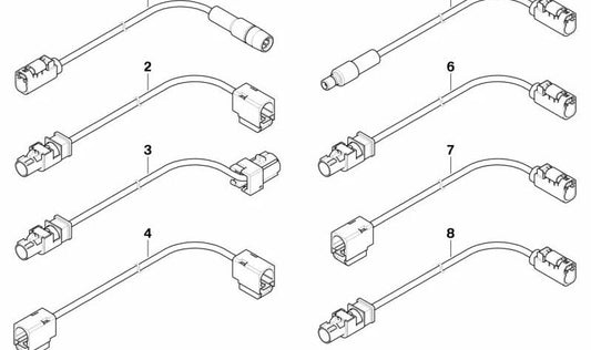 Cable de antena para BMW Serie 6 E64, E64N (OEM 61126962843). Original BMW