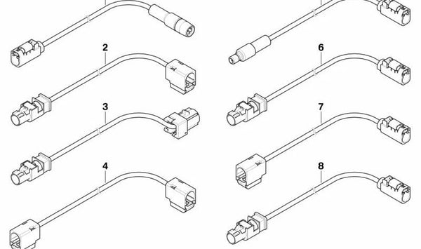 Cable de antena para BMW Serie 6 E64, E64N (OEM 61126962843). Original BMW