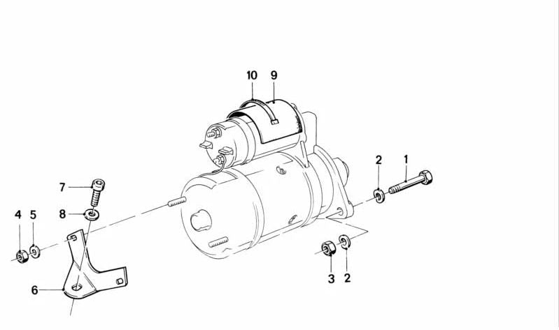 Support plate for BMW E36, E34 (OEM 12411726165). Genuine BMW