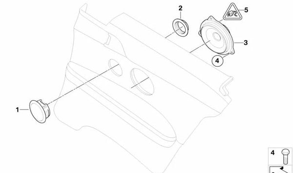 **Altavoces agudos Top HiFi OEM 65136942462 para BMW E91, E92, E93. Original BMW.**