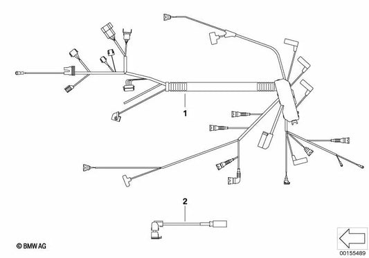 Kabelbaum DDE Engine for BMW E81, E82, E87N, E88, E90N, E91N, E92, E93, E84 (OEM 12518507209). Genuine BMW