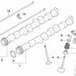 Rollenschlepphebel para BMW E81, E82, E87, E87N, E88, E46, E90, E91, E92, E93, E60, E61, E63, E64, E65, E66, E84, E83, E53, E70, E85 (OEM 11337530980). Original BMW