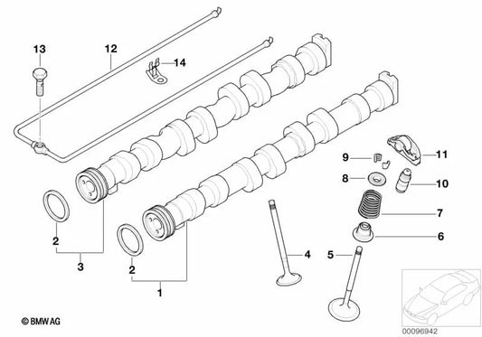 Tubería de aceite para BMW E81, E87, E87N, E46, E90, E90N (OEM 11127502650). Original BMW