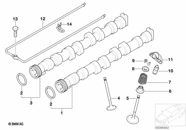 Tubería de aceite para BMW E81, E87, E87N, E46, E90, E90N (OEM 11127502650). Original BMW