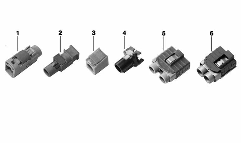 Conector de alojamiento OEM 61139220925 para BMW {F20, F21, F40, F52, F22, F23, F44, F45, F46, F87, U06, F30, F31, F34, F35, F80, G20, G21, G28, G80, F32, F33, F36, F82, F83, G22, G23, G26, G82, G83, F07, F10, F11, F18, F90, G30, G31, G38, F06, F12,