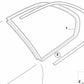 Moldura superior derecha para BMW X5 E53 (OEM 51368257688). Original BMW