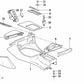 Cubierta indicador de marchas 4 velocidades para BMW E34, E32 (OEM 51161948047). Original BMW