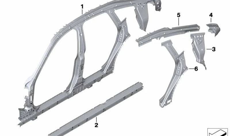 Nastro di tensionamento OEM 41007333998 per la legge sul verticale C {BMW 4 Great Coupé F36}. BMW originale.