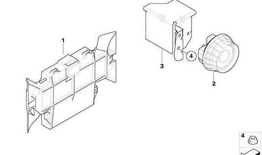 Módulo de ultrassom para BMW Z4 E86 (OEM 6575342857). BMW original