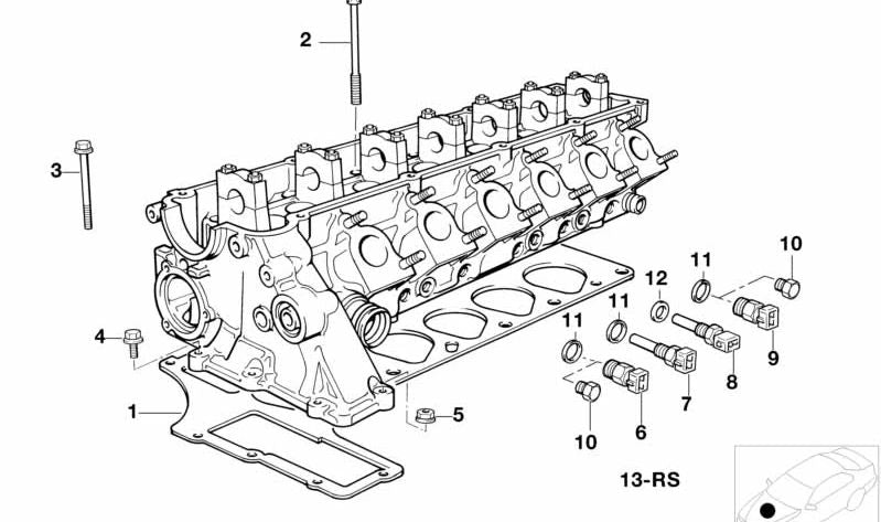 Junta de culata sin amianto OEM 11122245427 para BMW E36, E34, E39, E38. Original BMW.