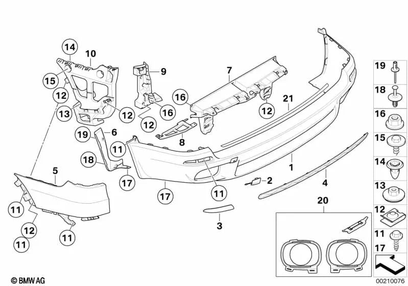 Primed side panel left for BMW X5 E70 (OEM 51128037281). Original BMW.