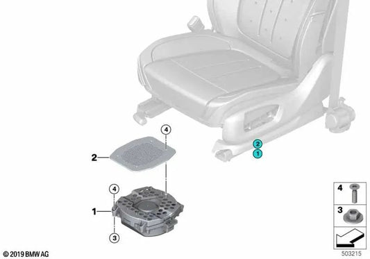 Zentralbass for BMW X5 F95, G05, X6 F96, G06, X7 G07, XM G09 (OEM 65132622516). Genuine BMW.