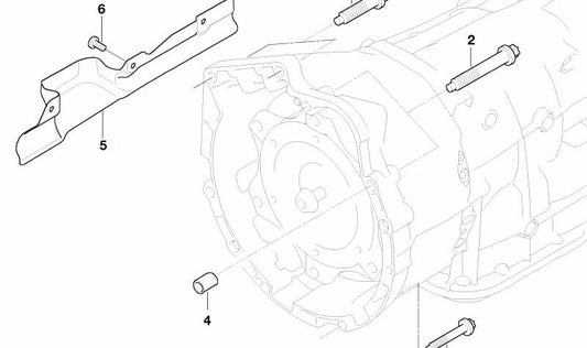 Heat shield plate for BMW 3 Series E90, E91, E92, X1 E84, X3 E83N (OEM 24007557349). Original BMW.