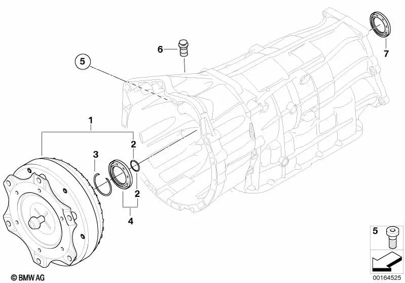 Tapón de cierre para BMW Serie 1 E81, E82, E87N, E88 Serie 3 E90, E90N, E91, E91N, E92, E92N, E93, E93N X1 E84 X3 E83N (OEM 24107572627). Original BMW