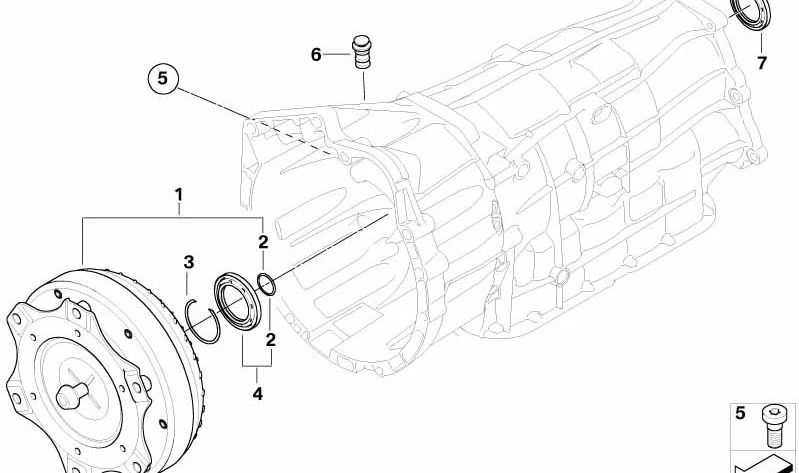 OEM 24407596066 Convertisseur pour BMW E82, E88, E90, E91, E92, E93, E84, E83. BMW d'origine.