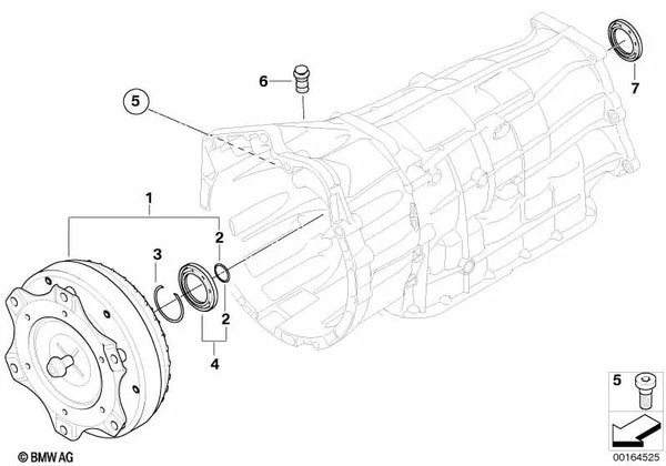 Tapón de cierre para BMW Serie 1 E81, E82, E87N, E88 Serie 3 E90, E90N, E91, E91N, E92, E92N, E93, E93N X1 E84 X3 E83N (OEM 24107572627). Original BMW