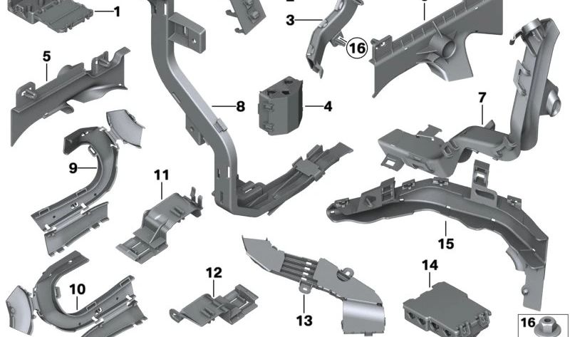 Soporte de Conexión de Enchufe para BMW Serie 1 F20, F21, F52; Serie 2 F22, G42; Serie 3 F30, F34, F35, G28, G80, G81; Serie 4 F32, F33, F36, G26, G82, G83; Serie 5 F90, G30, G31, G38; Serie 6 G32; Serie 7 G11, G12; Serie 8 F91, F92, G14, G15, G16; X1 U11