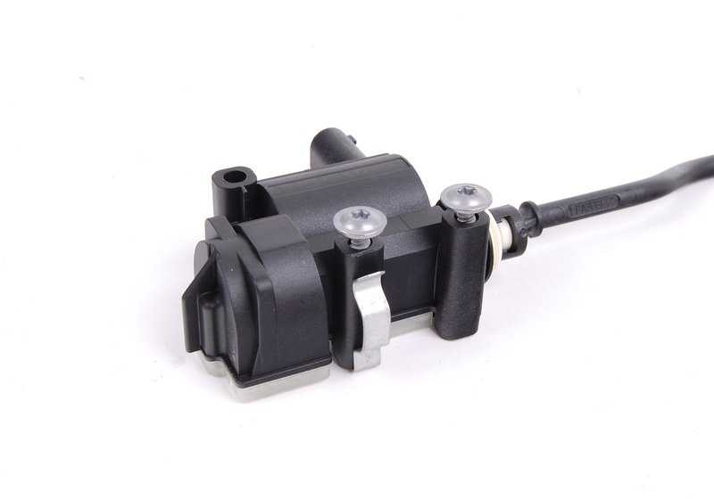 Filler cap actuator for BMW E90, E91, E92, R56, R57 (OEM 67116985880). Original BMW