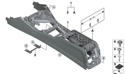 Vis de tête d'Avelnada pour BMW 1 F20 Series, F21, F40, F52, série 2 F22, F23, F44, F45, F46, F87, G42, G87, série 3 F30, F31, F34, F35, F80, G20, G21, G28 , G80, G81, série 4 F32, F33, F36, F82, G22, G23, G26, G82, G83, série 5 F90, G30, G31, G38, S