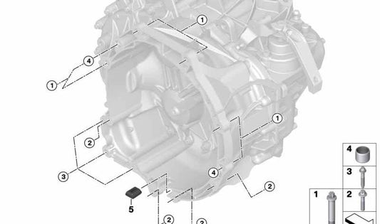 OEM 12319908469 Screw for BMW F40, F52, F44, F45, F46, U06, F48, F49, F39. Original BMW.