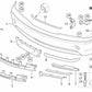 Stoßstangenleiste vorne rechts für BMW 3er E46 (OEM 51117030608). Original BMW.