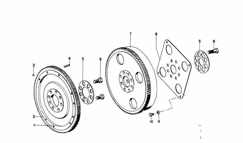 OEM -Trägheitlenkrad 11221252206 für BMW E21, E12. Original BMW