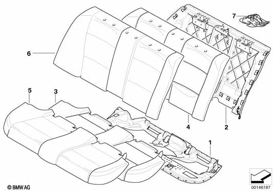 Funda de Asiento de Tela para BMW Serie 3 E90 (OEM 52207118739). Original BMW