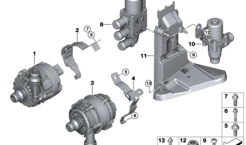 Válvula de controle OEM 11519452052 para BMW G08. BMW originais.