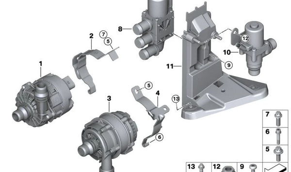 Válvula de control OEM 11519452052 para BMW G08. Original BMW.