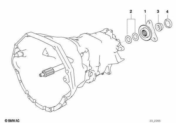 Arandela 24X37X1,9 para BMW E36, E46, E34, E39, E38, E31, E52 (OEM 23211222733). Original BMW.