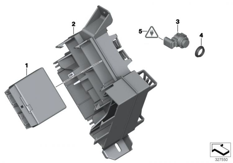 Sensor Ultrasónico Aparacamiento Mineral Grey Wb39 Para Bmw F2X F3X. Original Recambios