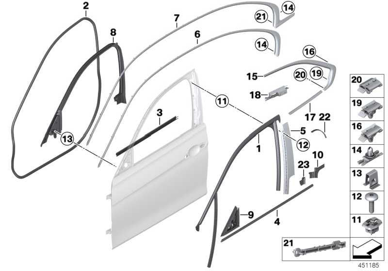 Junta Puerta Delantera Para Bmw F30 F31 Serie 3 . Original Recambios