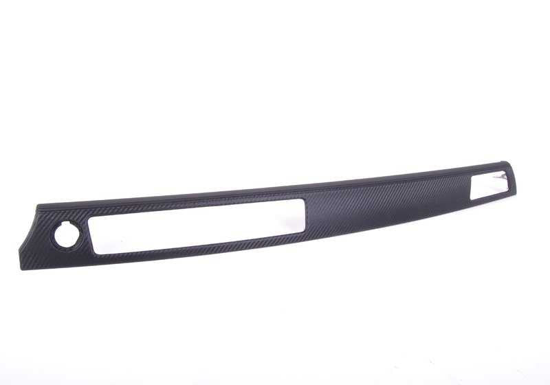 Listón decorativo del panel de instrumentos de cuero derecho para BMW Serie 3 E90, E90N, E92, E92N, E93, E93N (OEM 51458036706). Original BMW