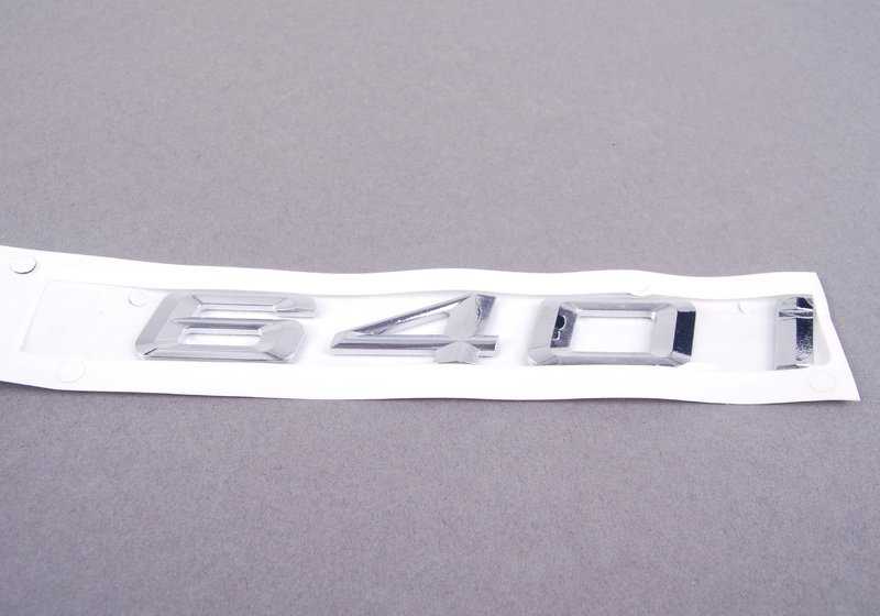 Badge for BMW F06, F12, F13 (OEM 51147363743). Genuine BMW