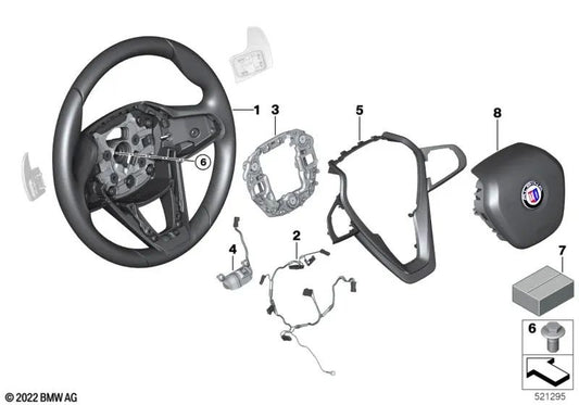 Connection cable for BMW 5 Series G30, G31, G38, 6 Series G32, 7 Series G11, G12, 8 Series G14, G15, X5 G05, X6 G06, X7 G07 (OEM 32306884007). Genuine BMW