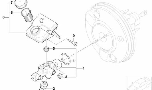 Tornillo de fijación para BMW E60, E61, F25, X5 E70, X6 E71 y MINI R50 (OEM 34326765370). Original BMW