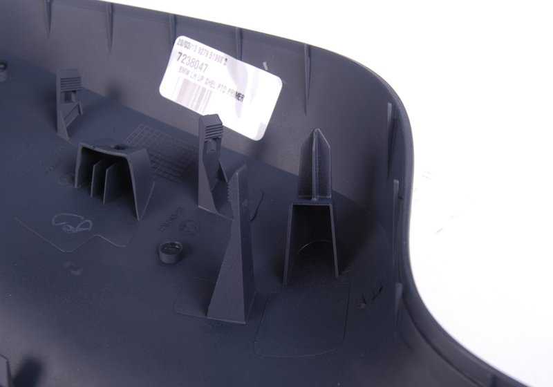 Primed Left Exterior Mirror Cap for BMW F25 (OEM 51167238047). Original BMW