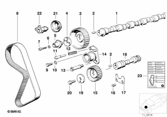 Arandela para BMW E28 (OEM 11311730610). Original BMW