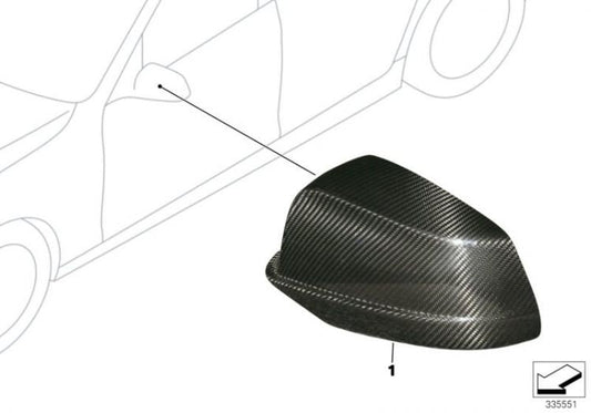 Cubierta Carcasa De Retrovisor Exterior Carbono Performance Para Bmw E90 E91. Original Recambios