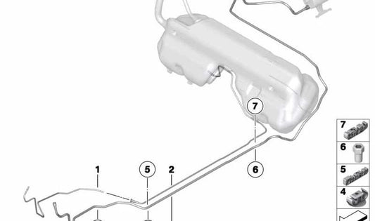 OEM PUBLE COMBUSTO 16127207022 per BMW Z4 E89 (Modelli 2009-2016). BMW originale.